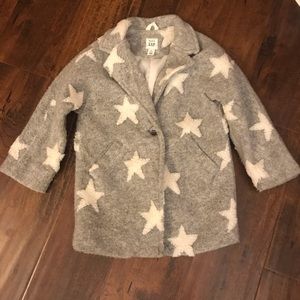 Baby Gap grey star coat size 3